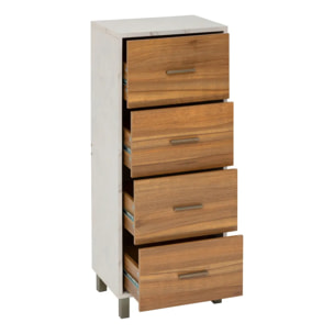 Meuble de salle de bain Come 4 tiroirs bois et effet marbre