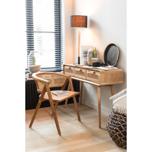 J-Line vase Roni Boule - bois - noir/marron - large - 41 cm de hauteur