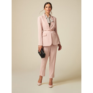 Oltre - Blazer in enver satin - Rosa