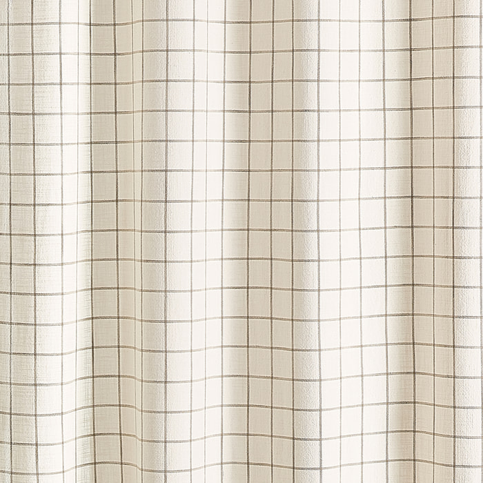 Tissu 100% coton à carreaux LOURMARIN - Beige