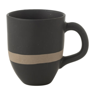 J-Line tasse - céramique - noir/taupe
