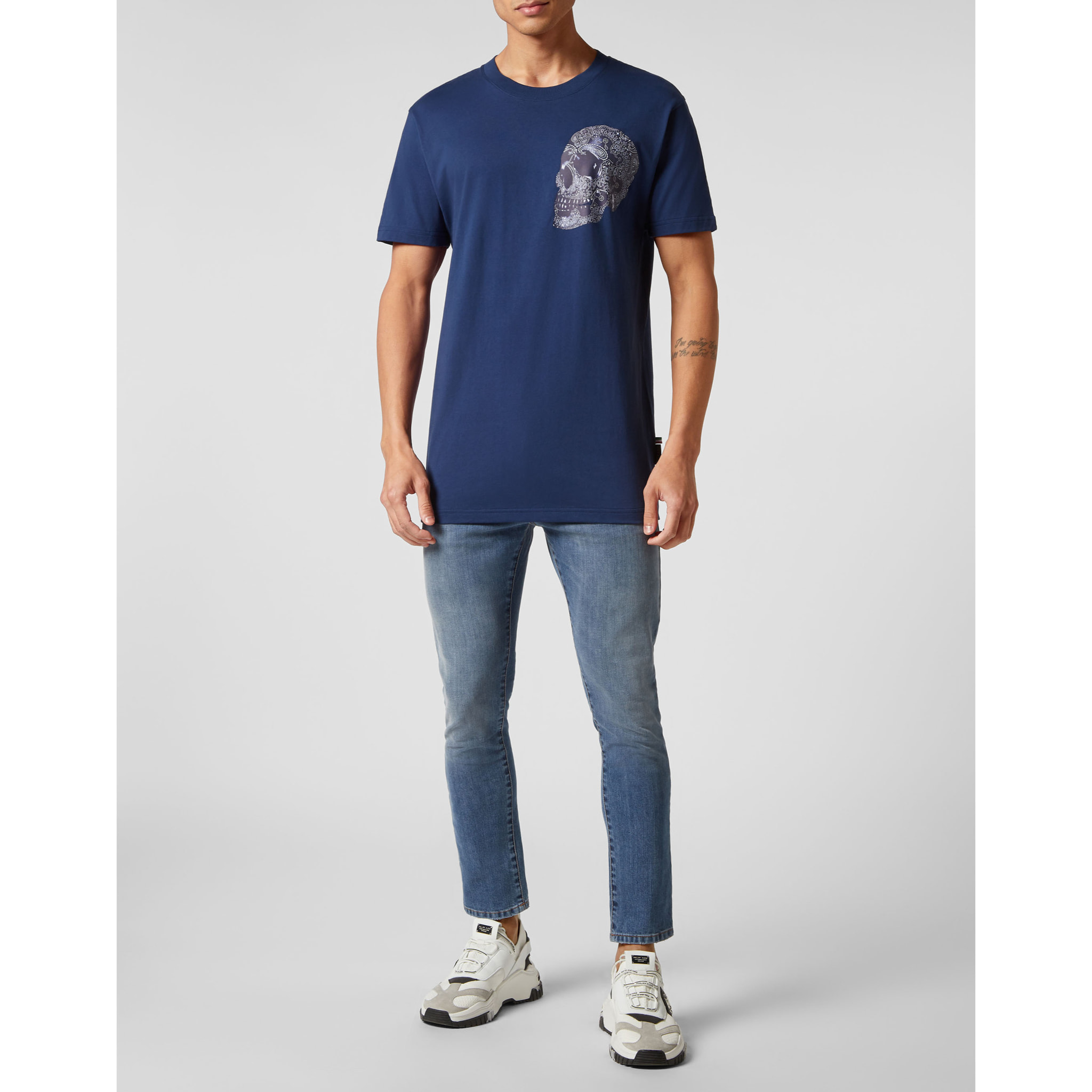 PHILIPP PLEIN T-Shirt Round Neck PAISLEY