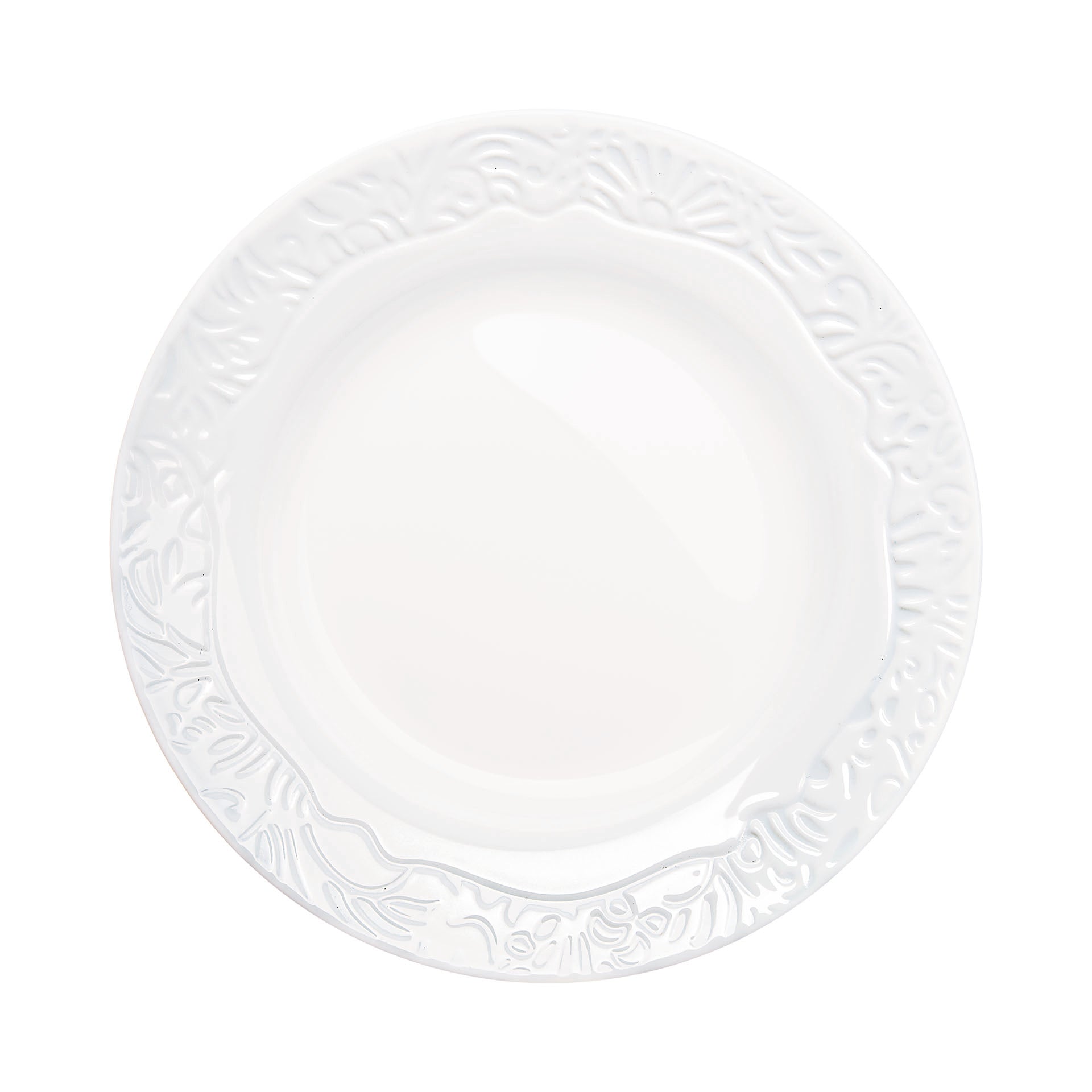 6 assiettes creuses blanches 22 cm Danbury - Luminarc