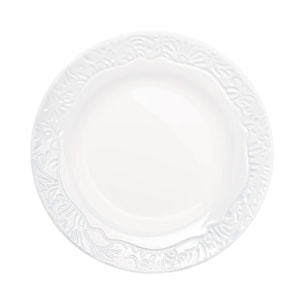 6 assiettes creuses blanches 22 cm Danbury - Luminarc