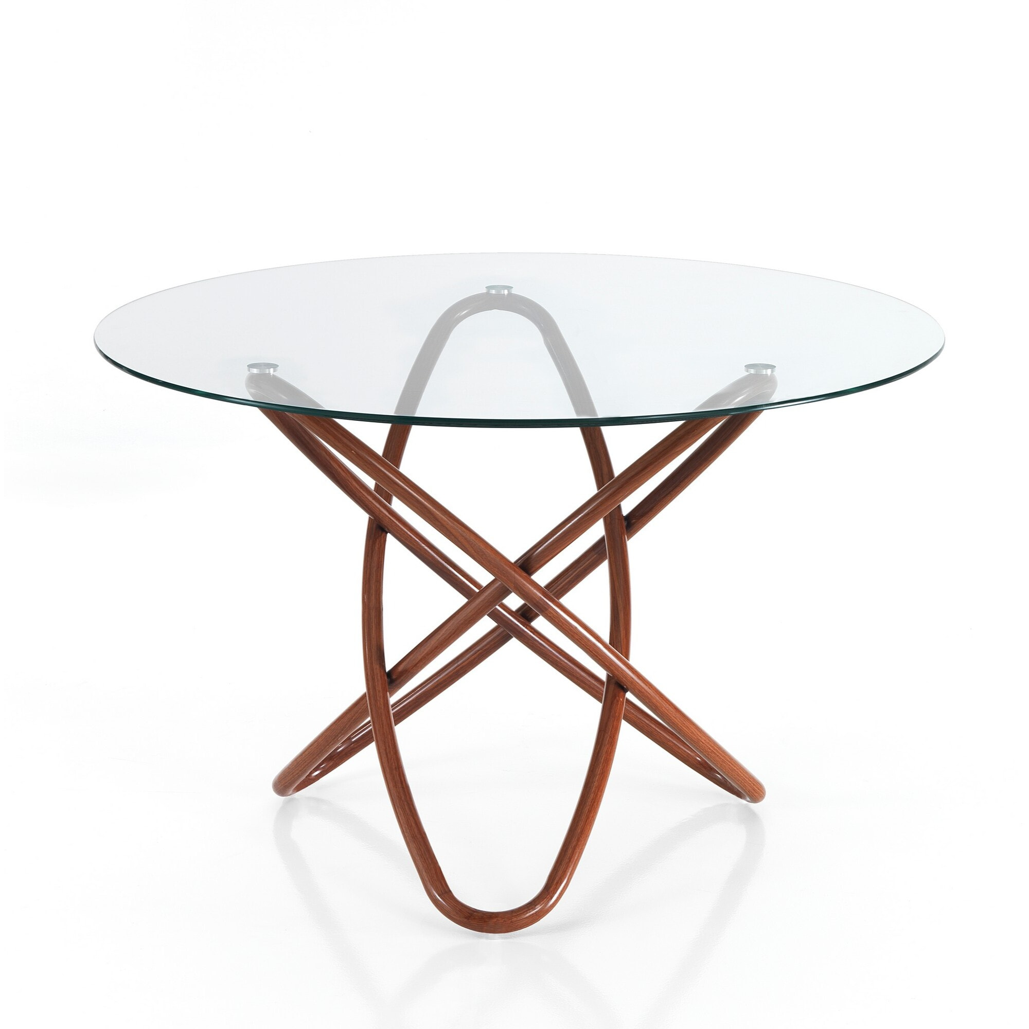 Tomasucci Table en bois de hula hoop Transparent