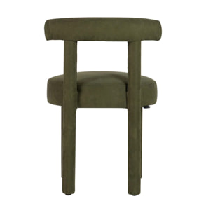 Silla Madera Arce Velvet Verde 49x52x75 Cm