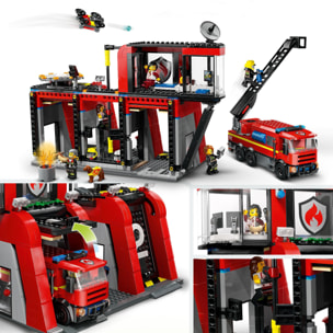 LEGO CITY 60414 - CASERMA DEI POMPIERI E AUTOPOMPA