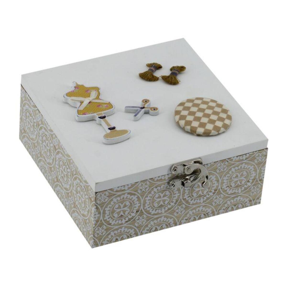 Scatola in legno rosina naturale quadro cm15x15h7,5