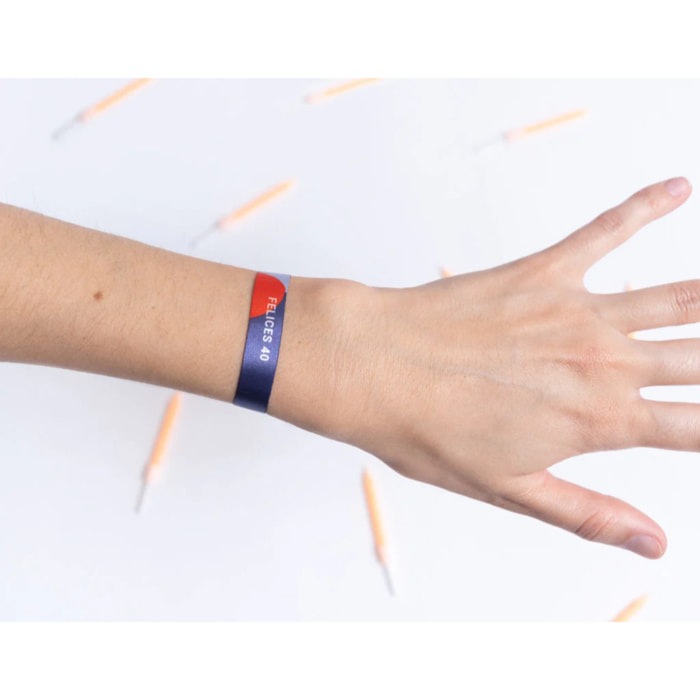 Pulsera Tela "Felices 40"