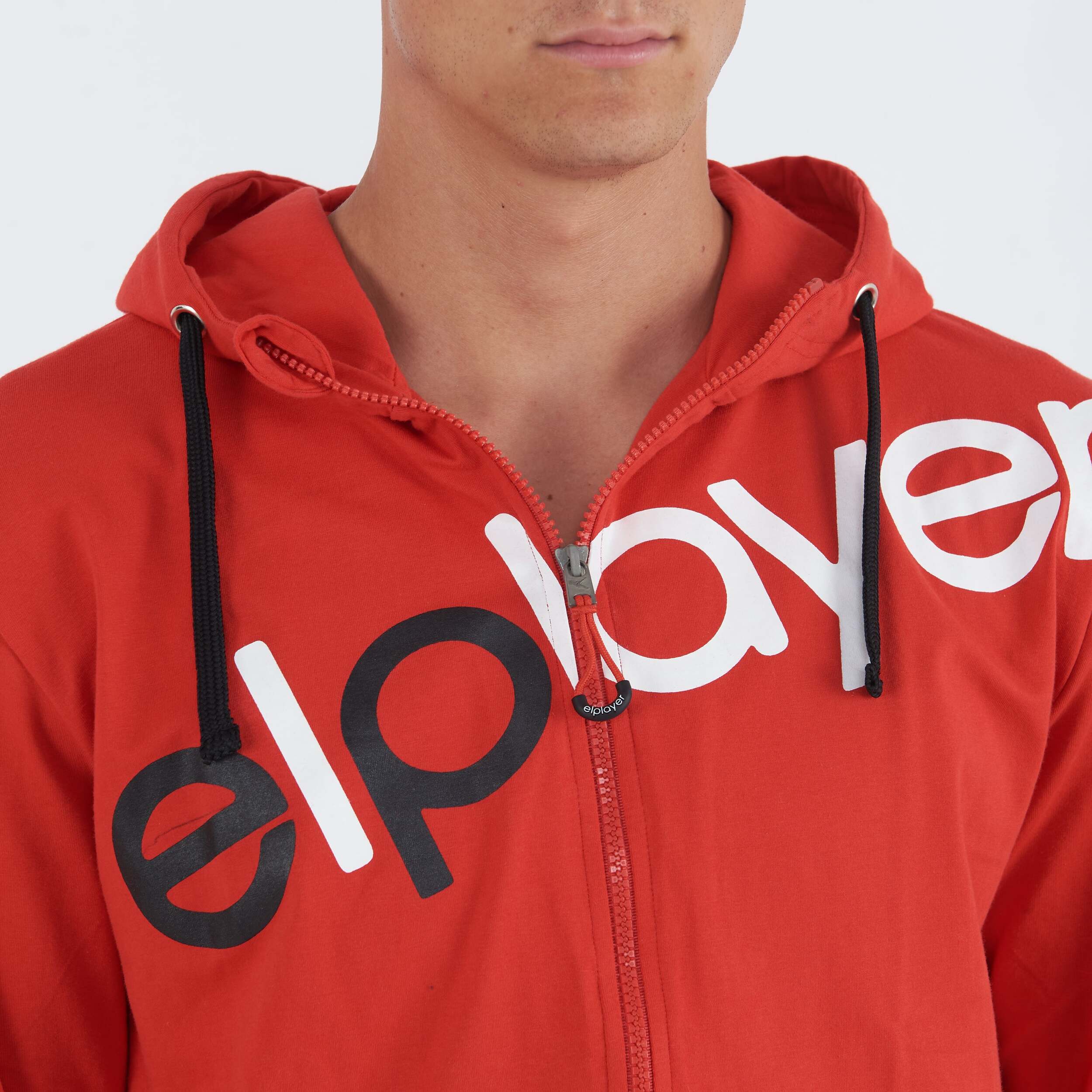 Felpa in jersey con zip e cappuccio Profeo