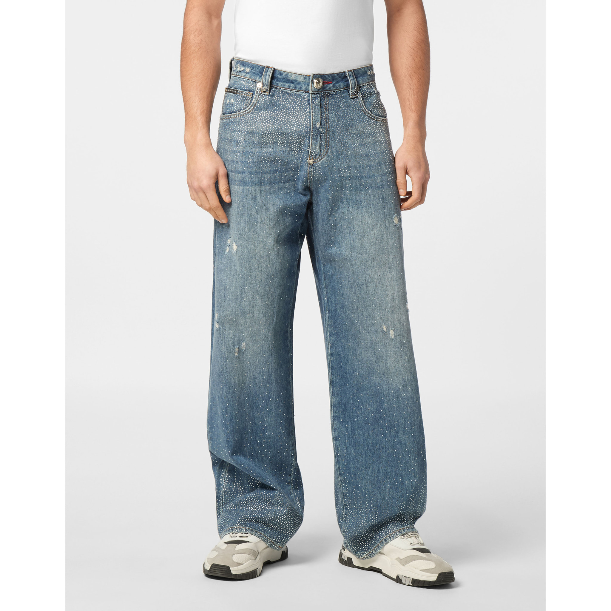 PHILIPP PLEIN Denim Shorts