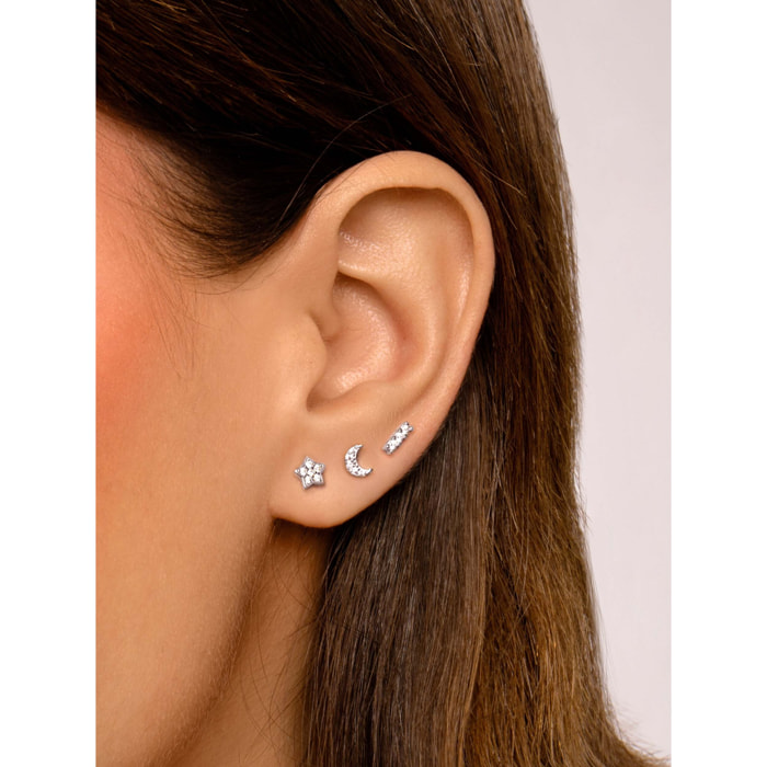 Orecchino in Argento per bambini Moon Spark