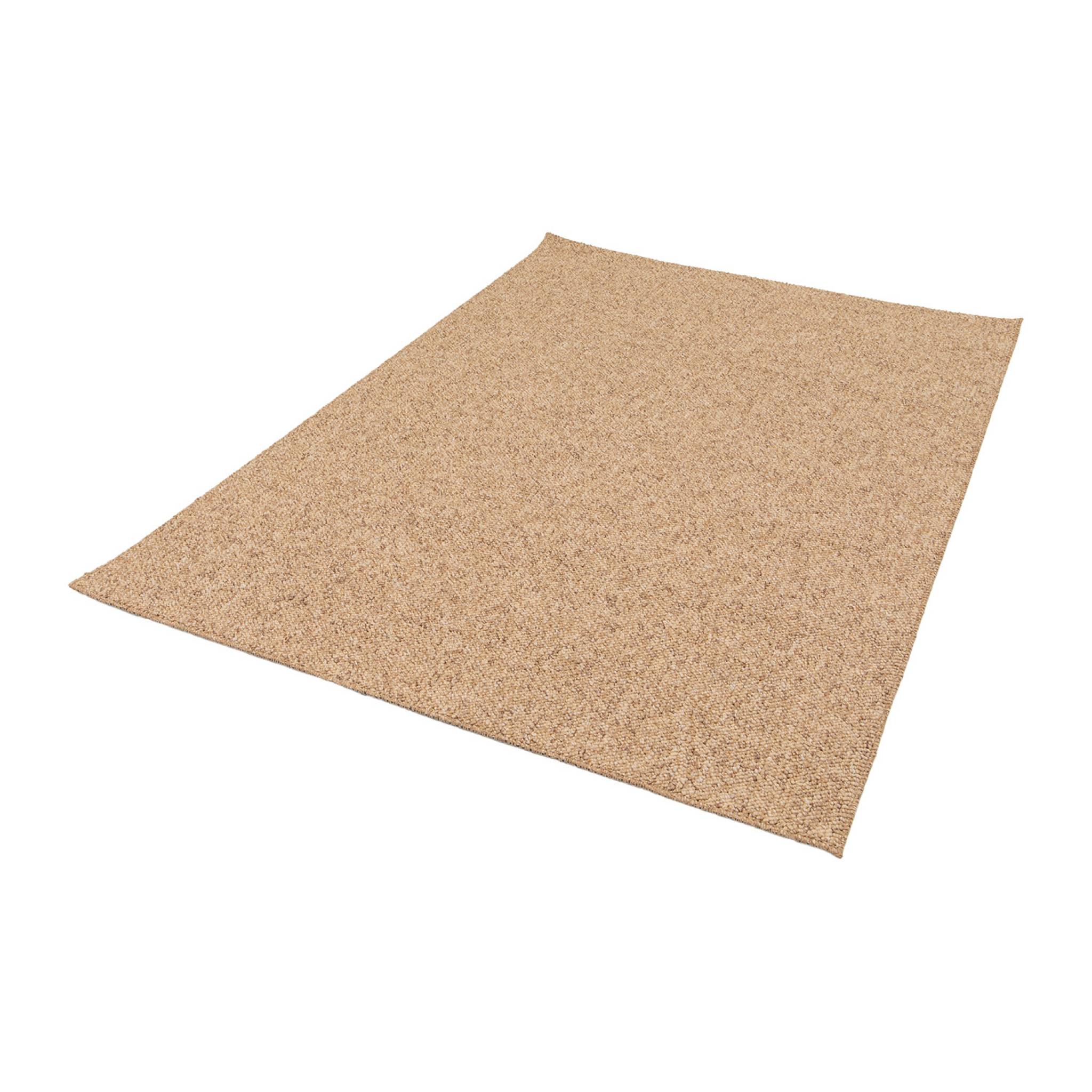 Tapis intérieur bouclette caramel effet chiné 120x170cm