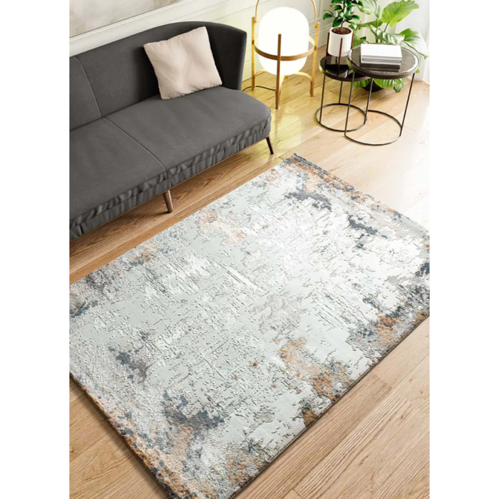 KEOPS Alfombra abstracta con relieve multicolor, varias medidas disponibles.