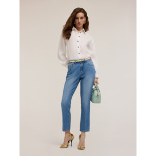 Motivi - Camisa de lino - Blanco