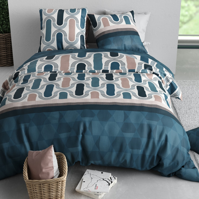 Parure De Couette 3pcs 100% Coton 57fils Mistri