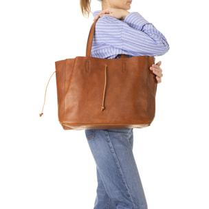 Borsa a spalla  unisex In Vera pelle Made in Italy 30x16x23 cm