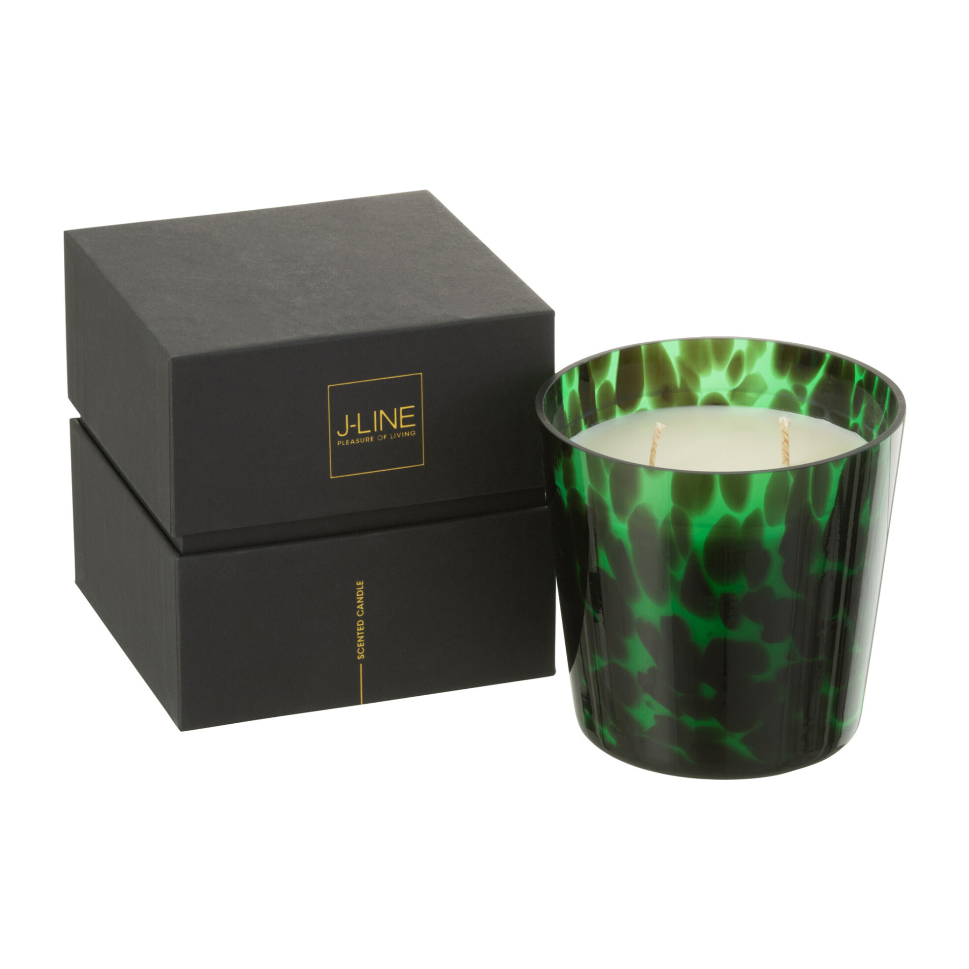 J-Line bougie parfumée Noa - Sandalwood - verre - vert - small - 50H