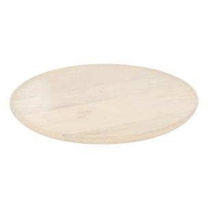 Assiette de présentation beige D30xH1,5cm