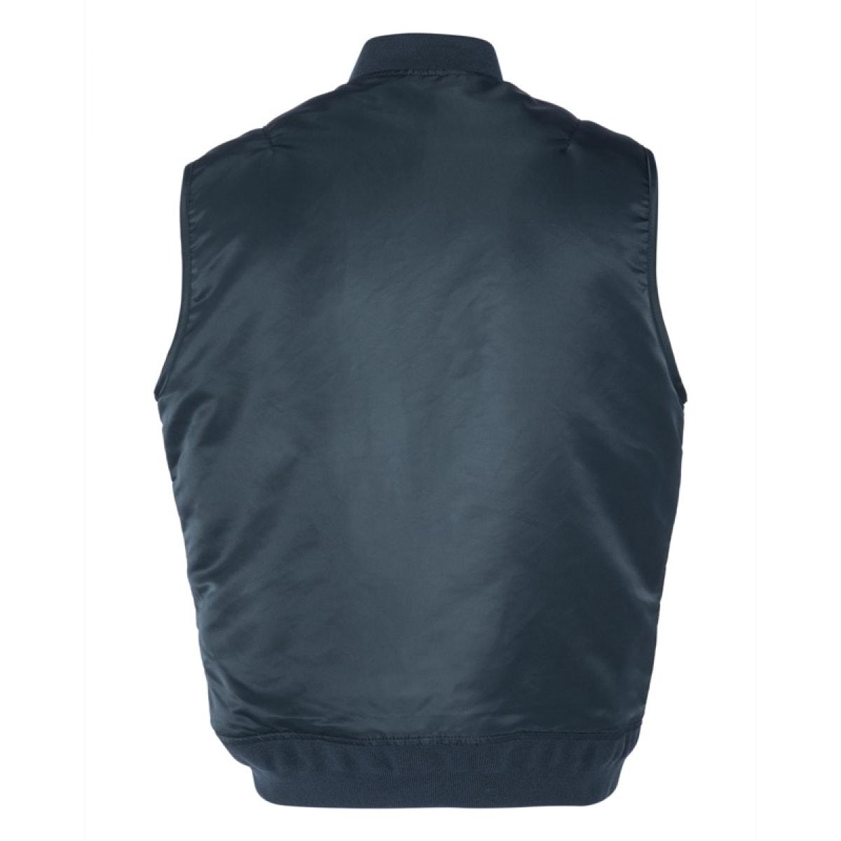 MA-V SLEEVELESS REVERSIBLE BOMBERS WITH  SCHOTT VELCRO 100% NYLON Blu