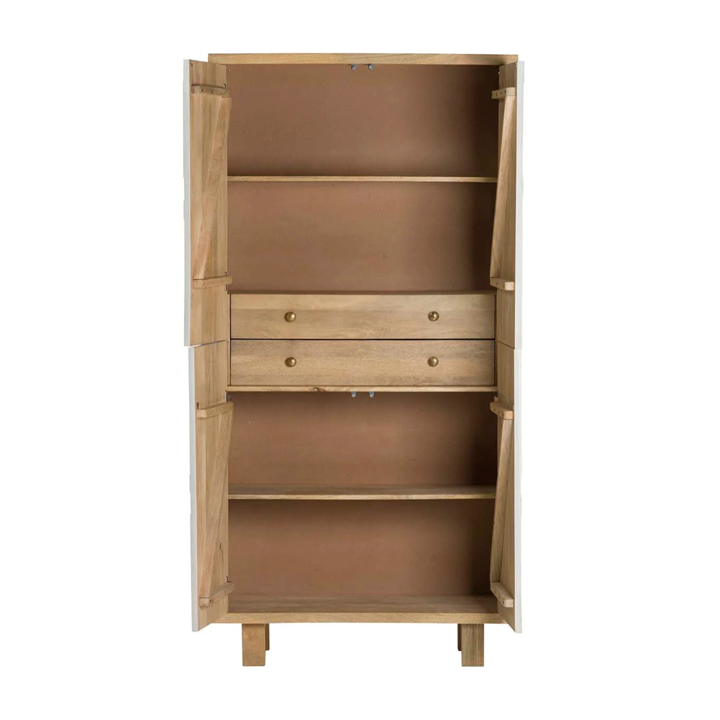 Cabinet Madera Mango Marron Janto 100x45x200 Cm