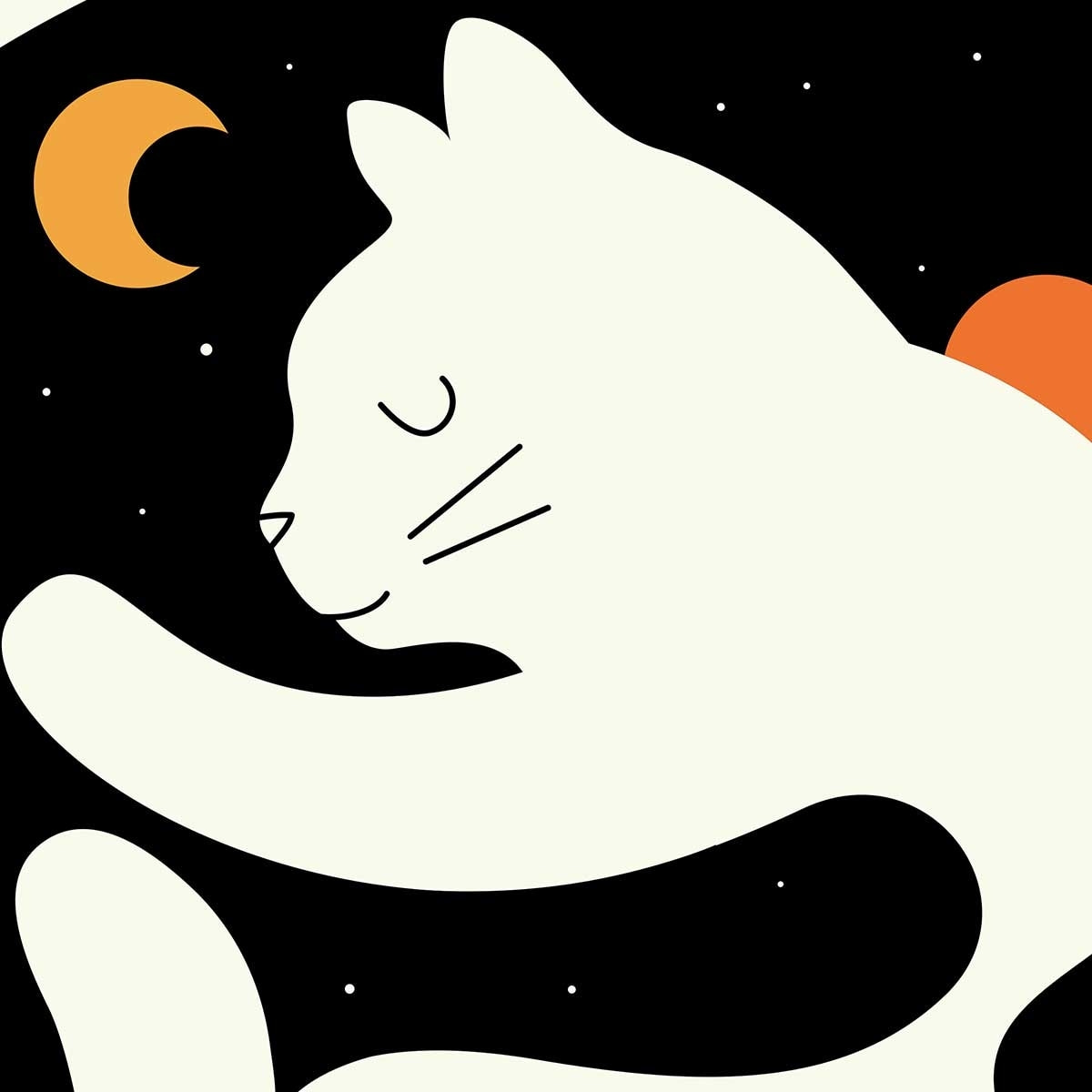 Affiche enfant hugs cats Affiche sous cadre noir