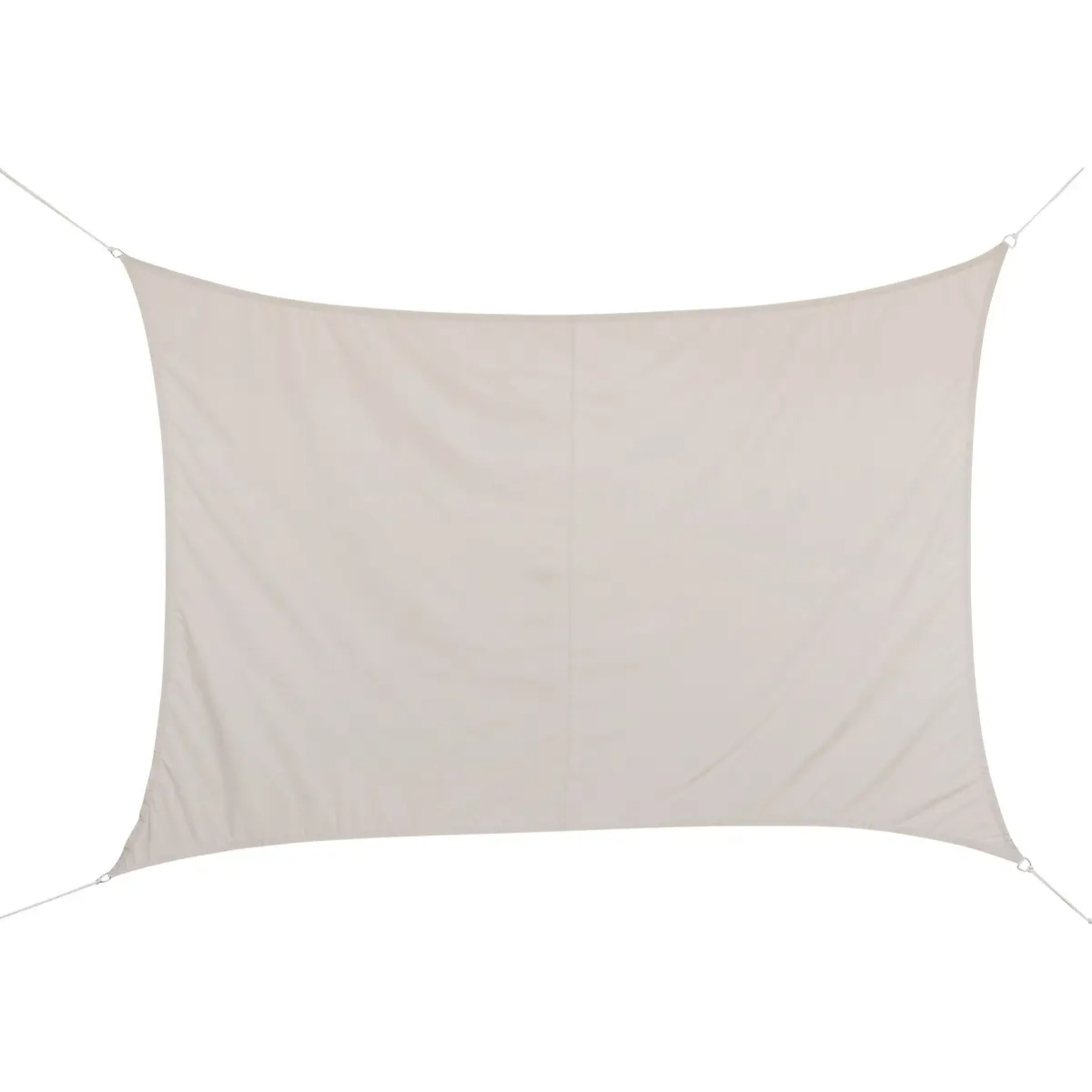 Voile d'ombrage rectangulaire "Curacao" blé 3 x 2m en polyester