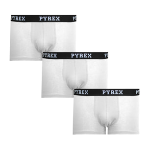 Boxer Uomo Pyrex Cotone Elasticizzato Pacco da 3pz, Art. 251006 Bianco