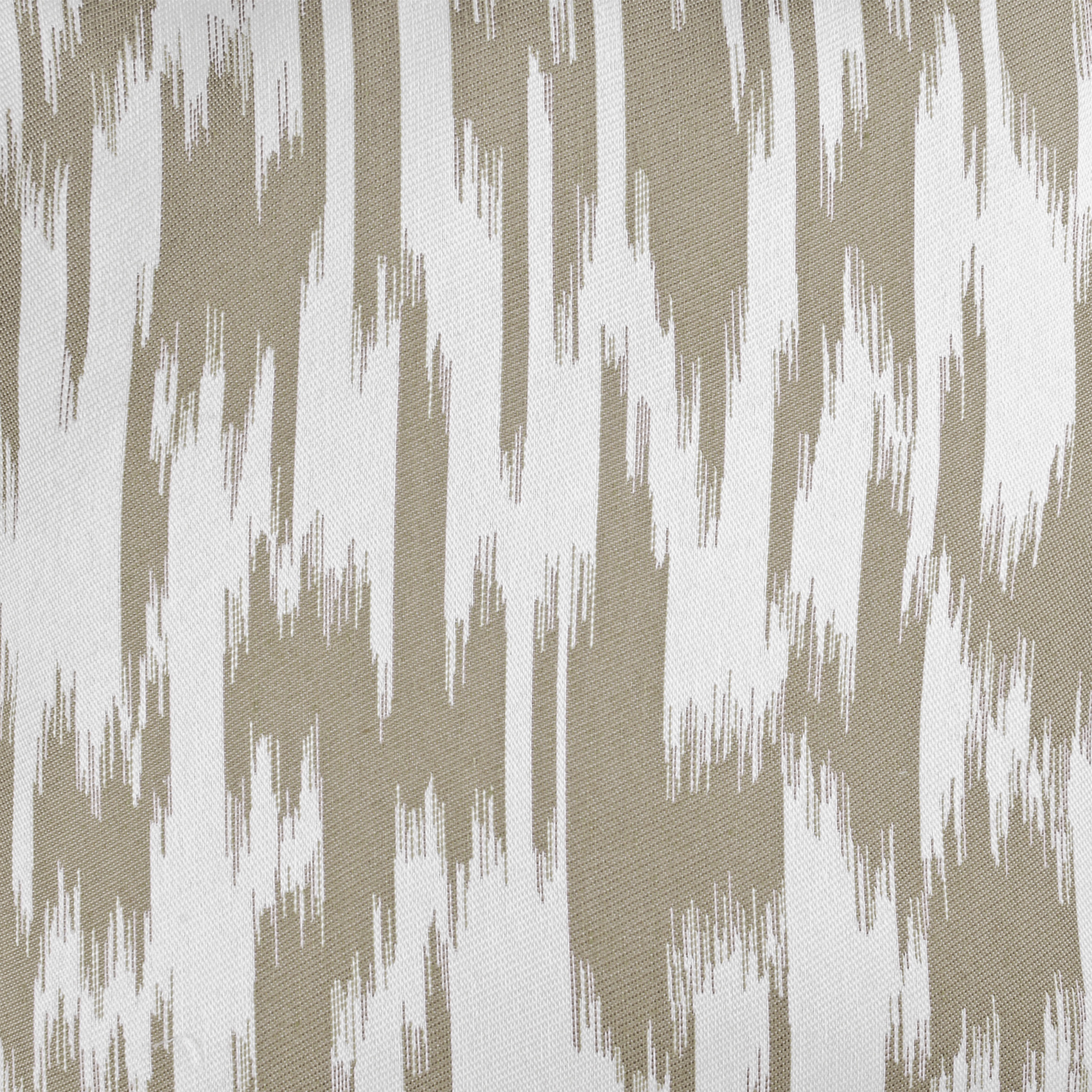 Tissu jacquard motif ikat - Taupe