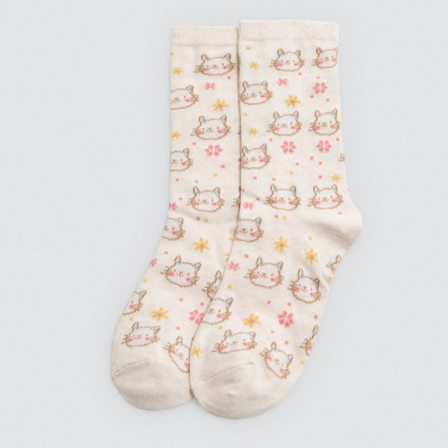 Confezione da 4 calzini per bambini stampati Sweet Flowers