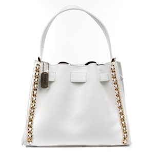 Barano borsa a spalla donna. Pelle autentica Dollaro.