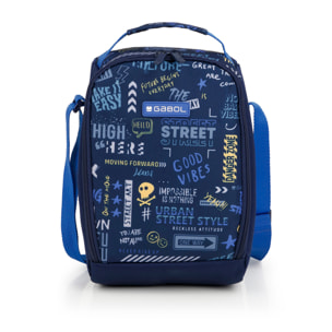 Porta alimentos térmico Gabol SKULL sin BPA y resistente al agua