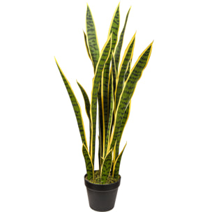 Sanseveria Trifasciata con vaso - Pezzi 1 - 30X120X15 - Colore: Altro - Bianchi Dino - Piante Artificiali