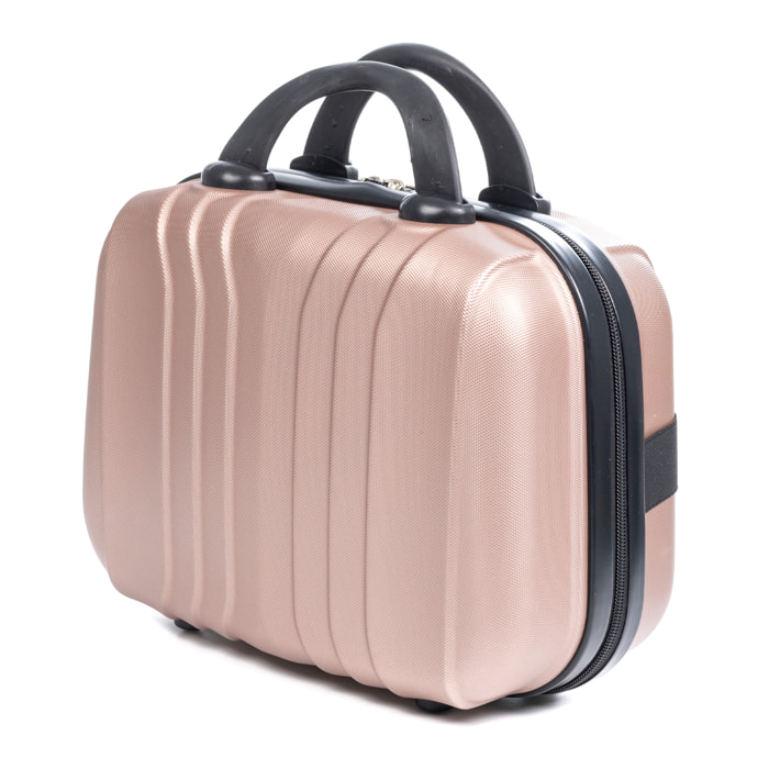 Beauty case rigido in ABS ultraleggero. Adattabile al carrello.