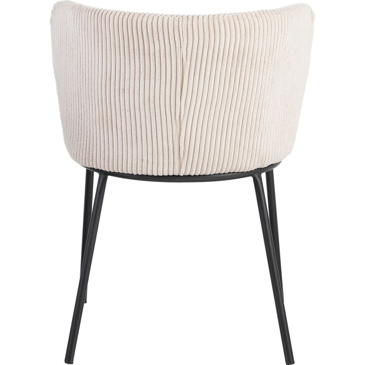 Lot de 2 chaises en velours côtelé - TOMA