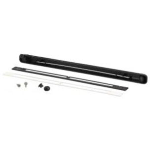 Kit simple entrée d'air réglable 30m³ + Cache vis + Vis NICOLL - Noir - 1KVR130N