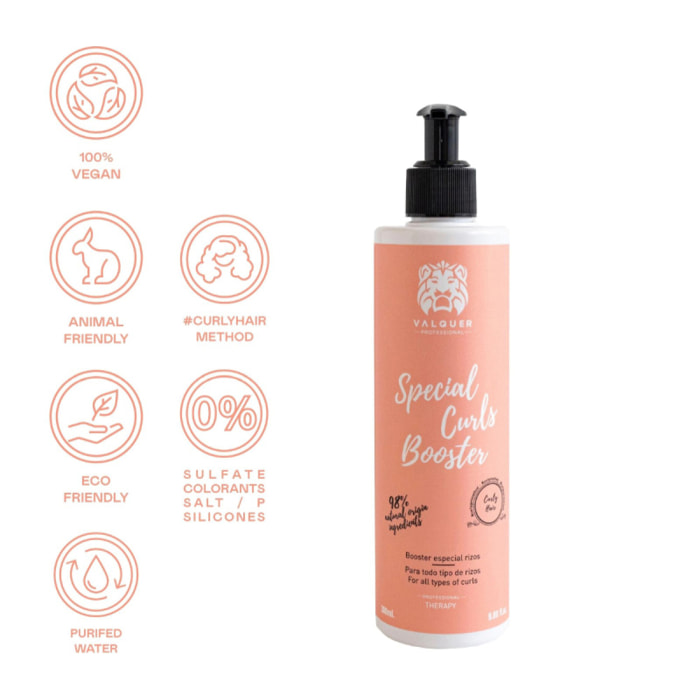 Valquer Booster especial rizos Método Curly Girl - 300 ml