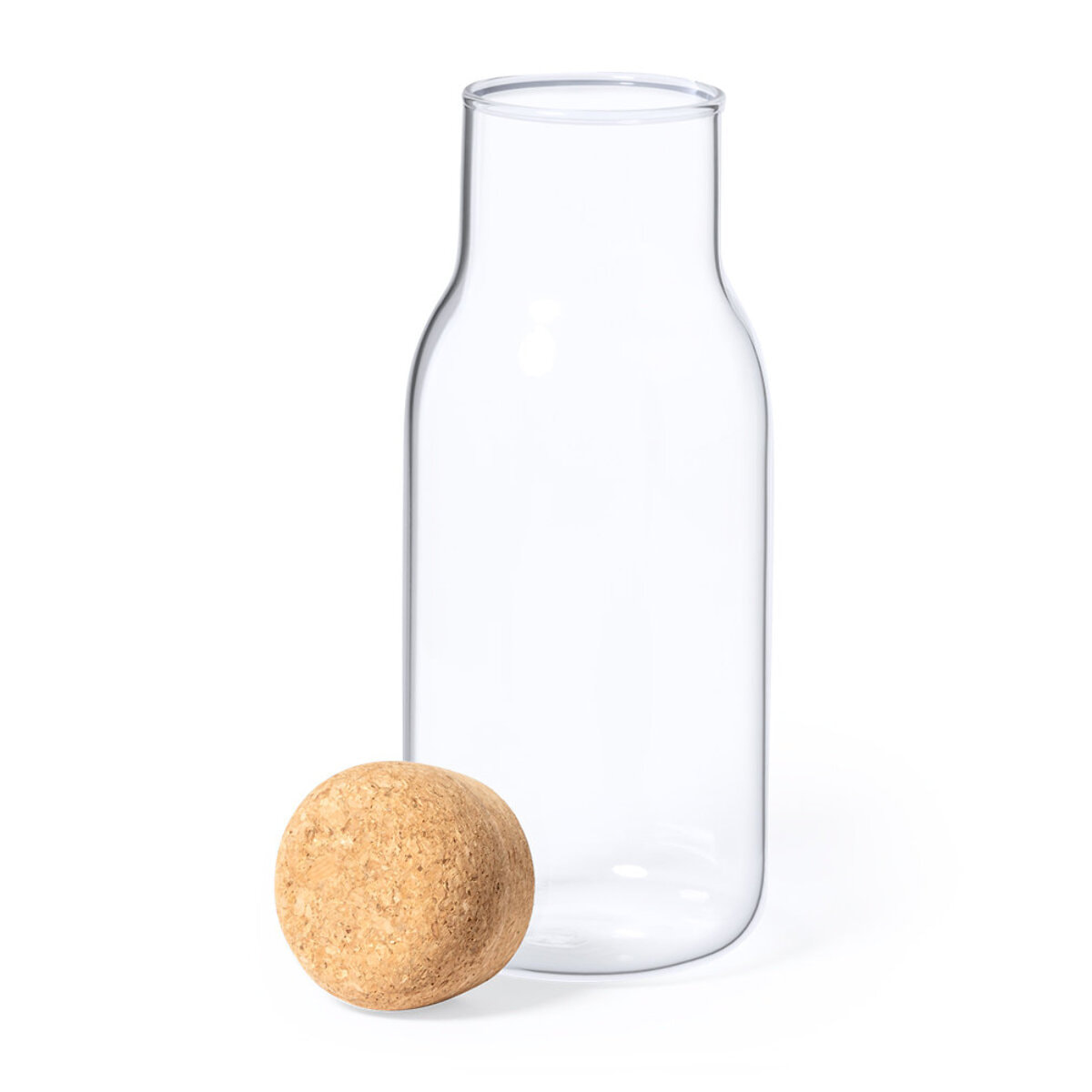 Bidón borosilicato 800 ml, tapón corcho natural