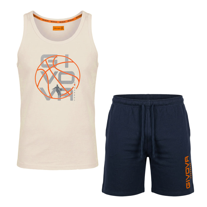 Completo Homewear Uomo Corto GIVOVA Cotone