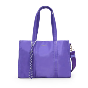 Bolso shopper de hombro lila