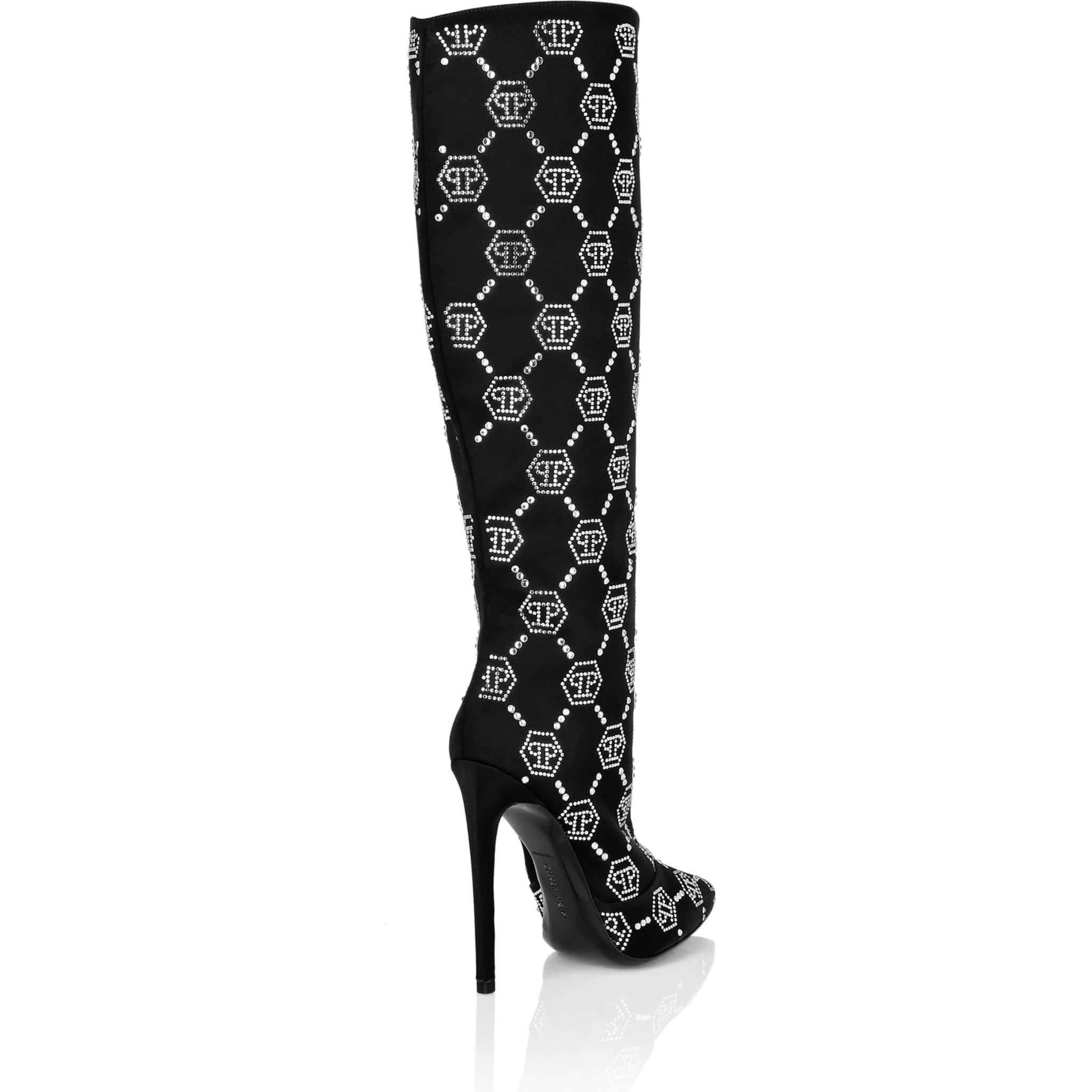 PHILIPP PLEIN Boots High Heels Mid MONOGRAM