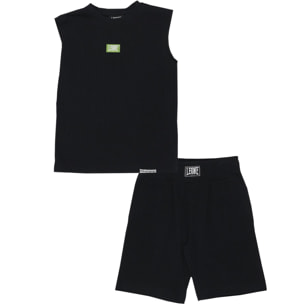 Set da bambino con t-shirt senza maniche e bermuda Fight Fluo