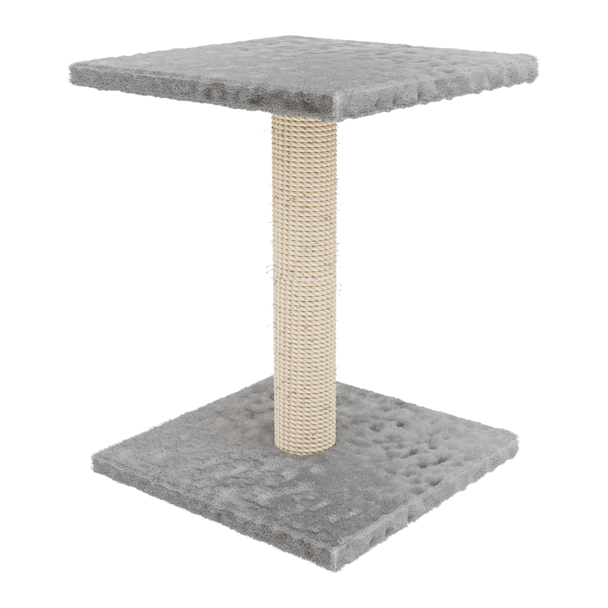 Albero per Gatto con Graffiatoio Cuccia Giocattolo Gatti Parco Giochi Tiragraffi in Sisal Naturale 69 x 40 x 40 cm