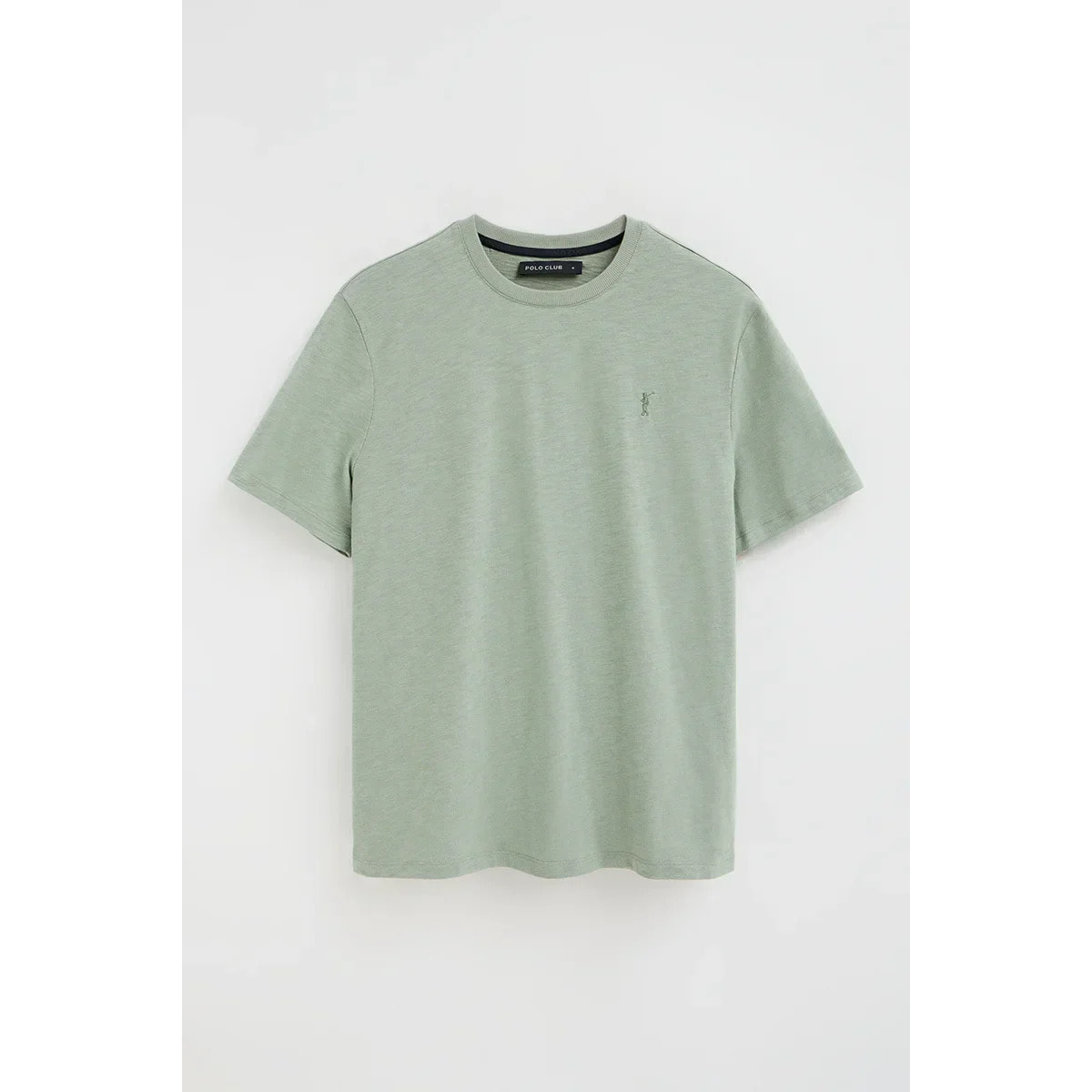 Camiseta verde pálido de manga corta y corte holgado con logo Rigby Go