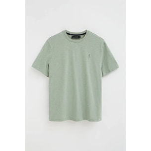 Camiseta verde pálido de manga corta y corte holgado con logo Rigby Go