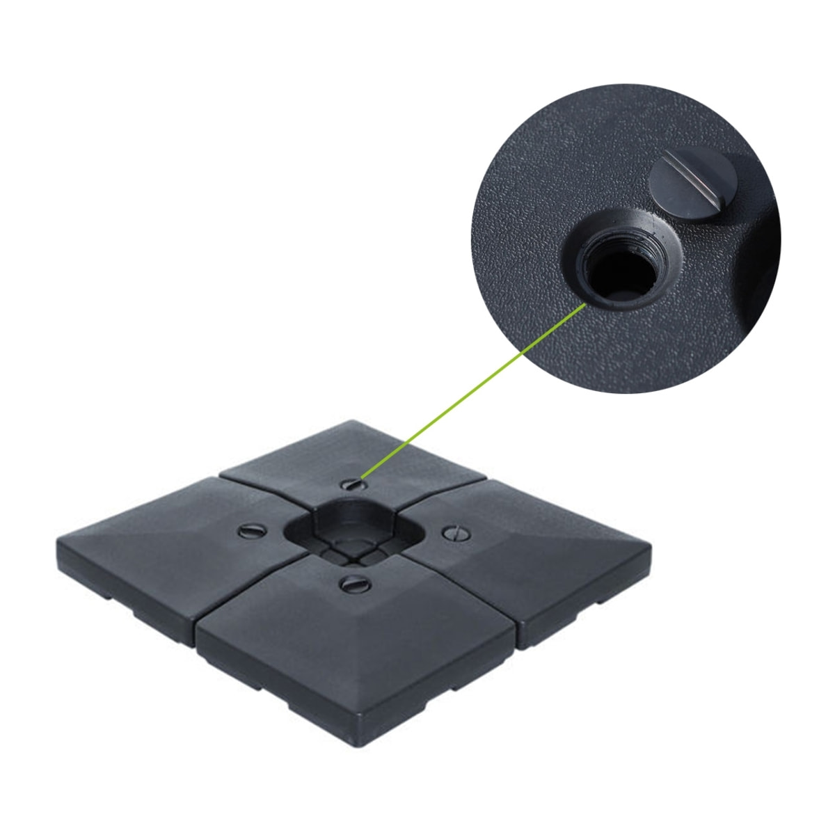 Dalles parasols hdpe x4