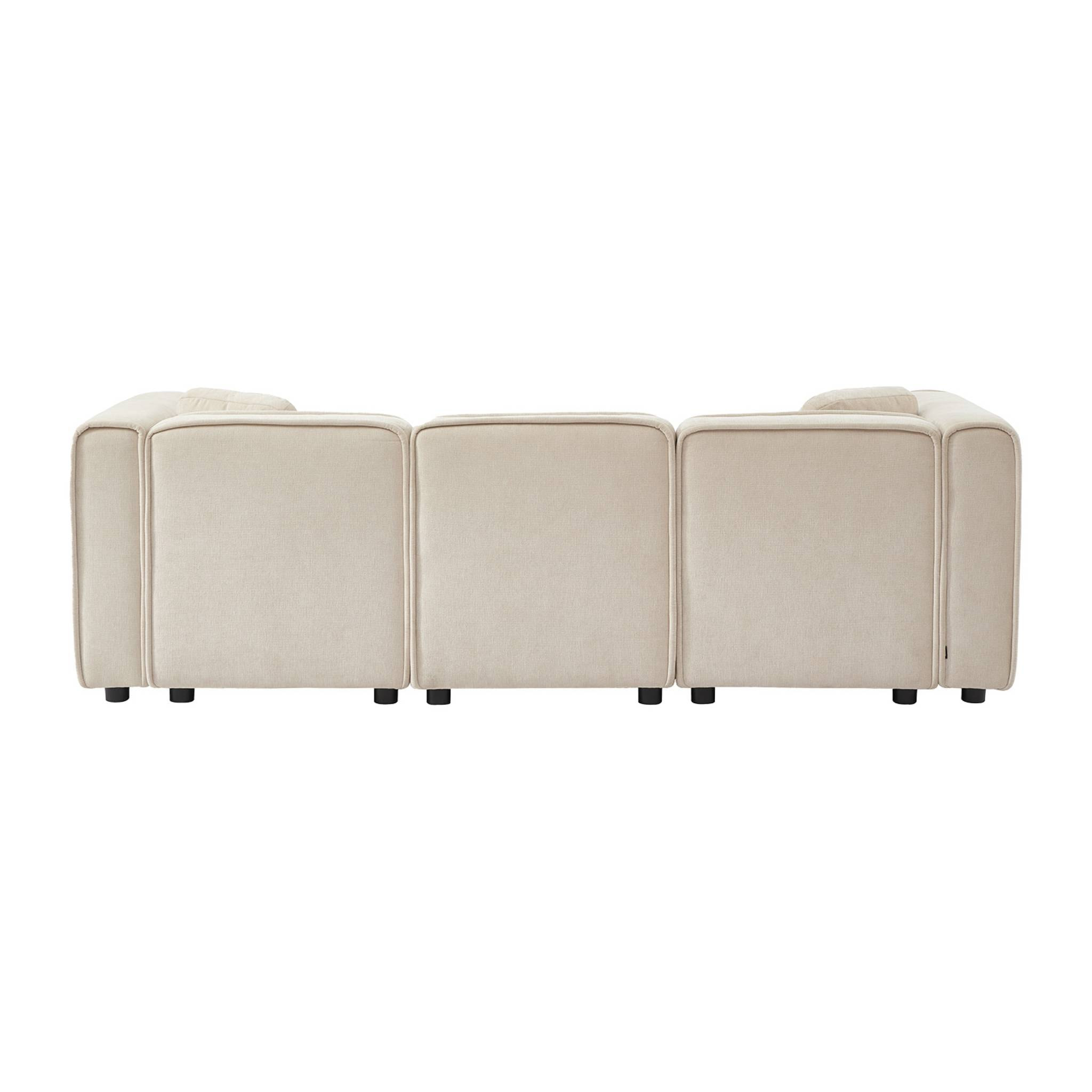 Canapé d'angle gauche 3 places tissu LESTER