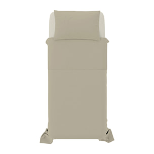 COMPLETO LETTO NATURAL COLOR, 100% COTONE - SINGOLO