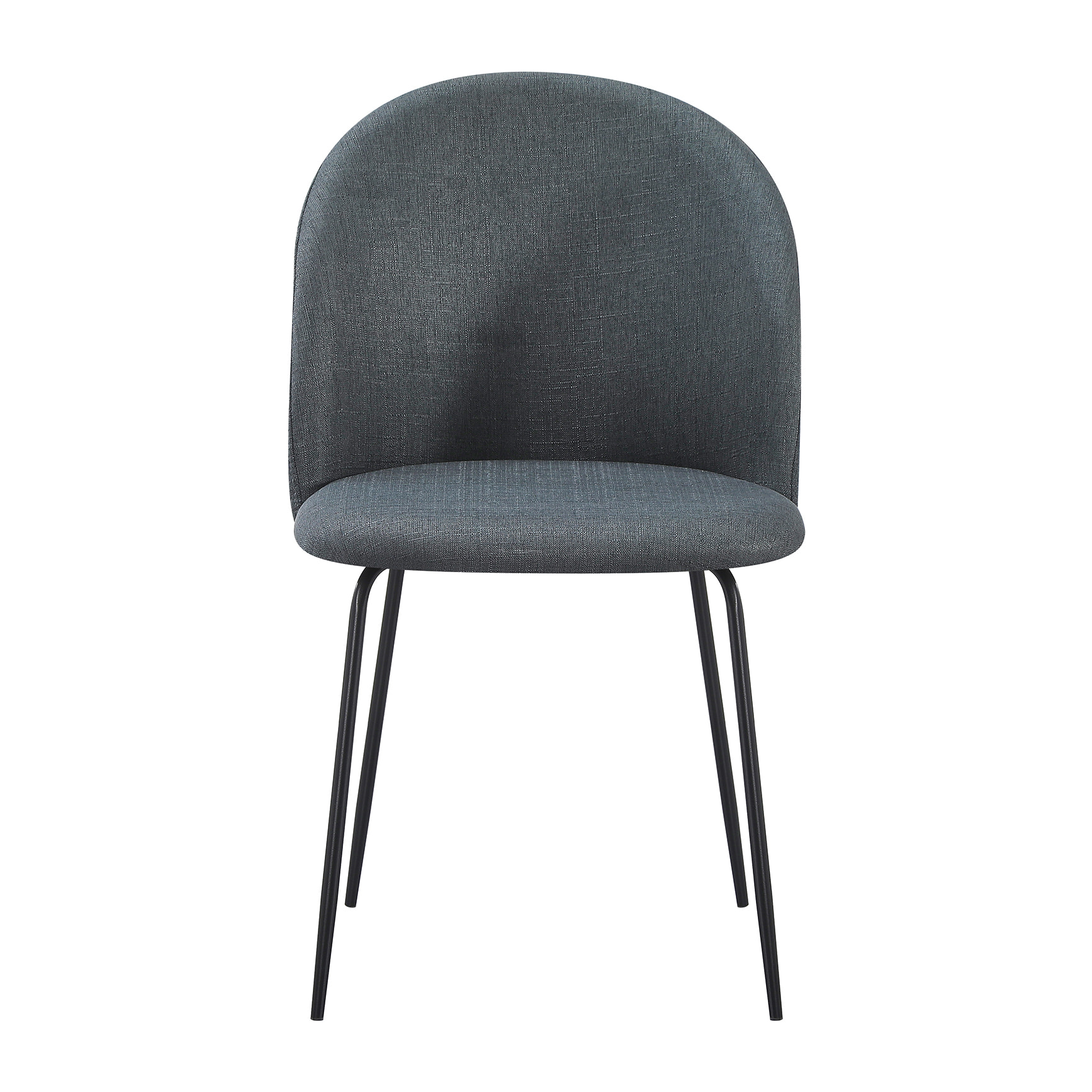 Set Da 4, Sedia Tamara Tess. Cenere Gambe Nere per soggiorno, cucina e arredo bar