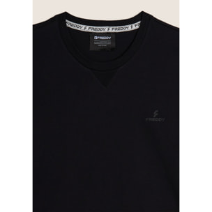 Completo sportivo in cotone con t-shirt e bermuda